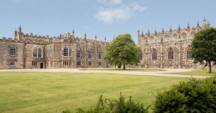 The exterior of Auckland Castle 